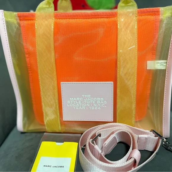 Marc Jacobs Yellow and Orange Tote Bag - Picture 7 of 12